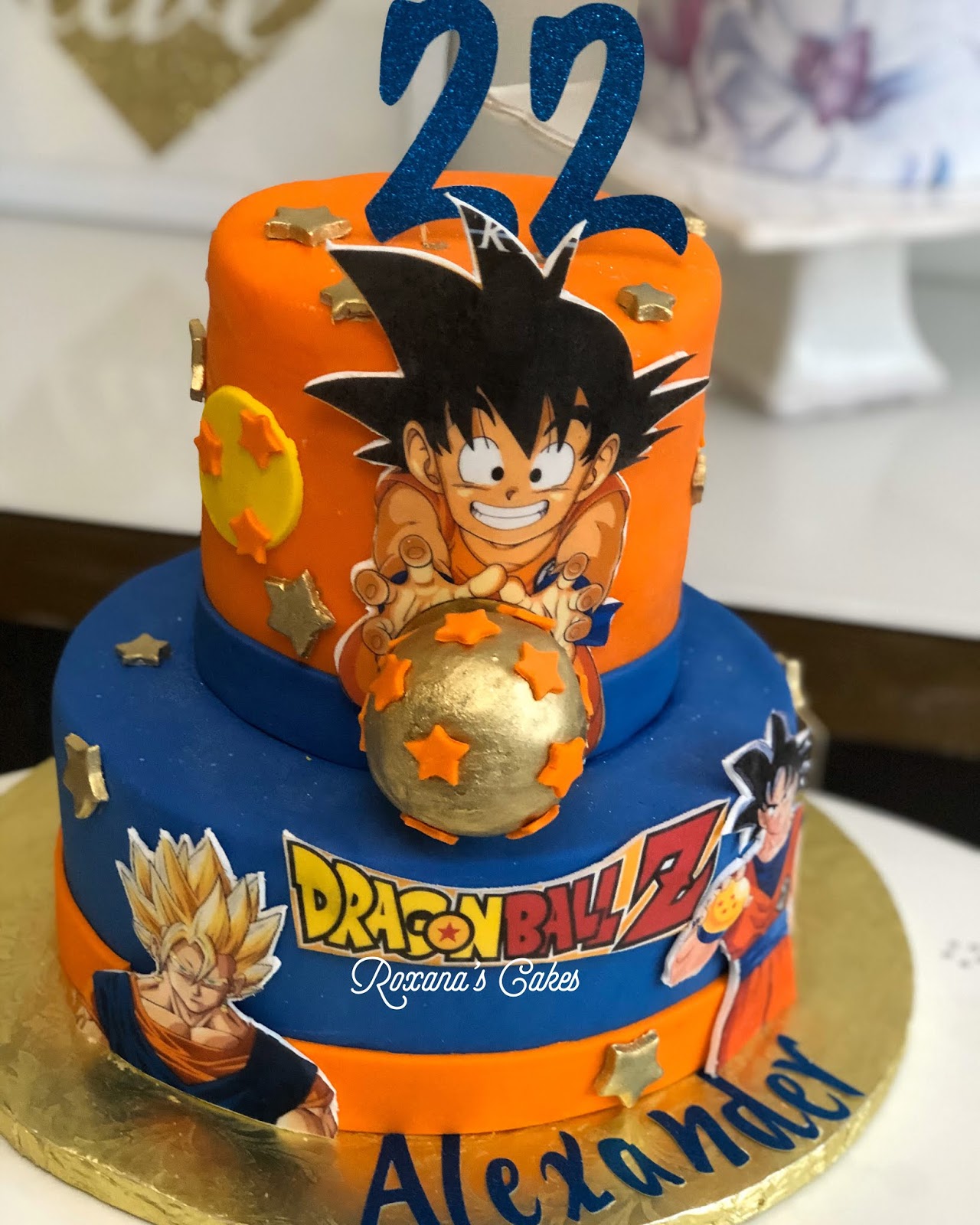 Baking with Roxana's Cakes: Dragon Ball Z Birthday Cake
