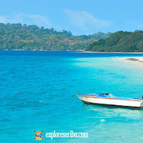 aktivitas santai di pantai pulau peucang ujung kulon