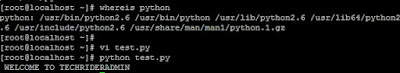 How to write a small python program on CentOS and RHEL 6/7  step by step guide