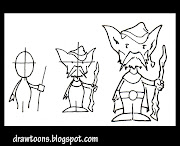 How to draw a gnome sorcerer. Step by step fantasy cartoon art drawing tips