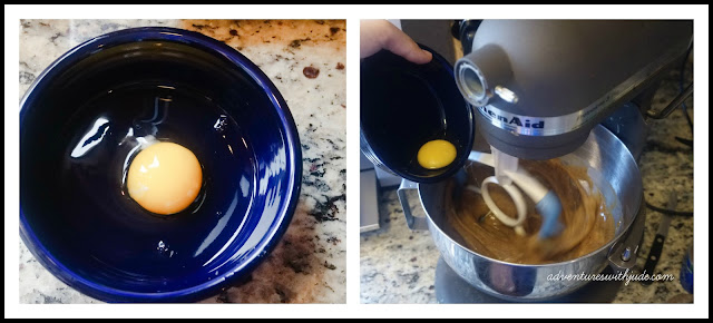 Crack egg in seperate bowl to prevent shells