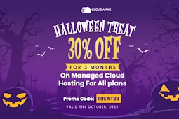 Cloudways Halloween Sale 2023- 30% Discount Coupon Code TREAT23 क्लाउडवेज़ हैलोवीन सेल 2023- 30% छूट [कूपन कोड वर्किंग]