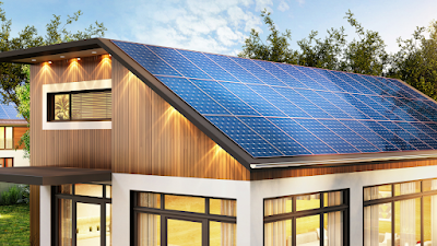 house with roof covered in solar panels