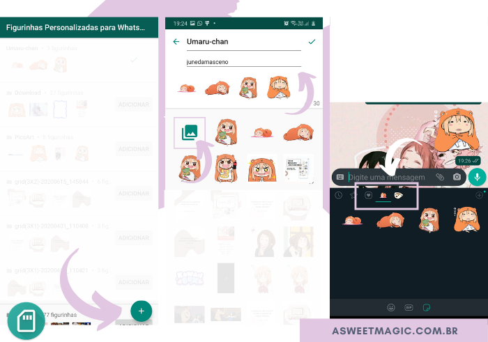 Salvando corretamente no Figurinhas Personalizadas para Whatsapp