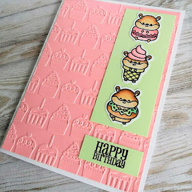 Birthday card with Sweet Treats stamp set from Clearly Besotted