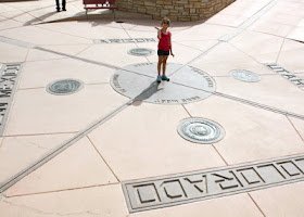 Tessa at Four Corners Monument...standing in four states at once!