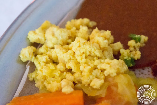 image of Butcha at Awash Ethiopian restaurant in Brooklyn, New York