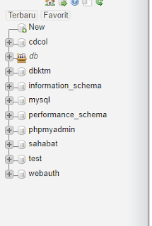  membuat database mysql menggunakan XAMPP Control Panel