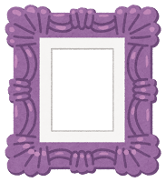 額縁のイラスト「紫」