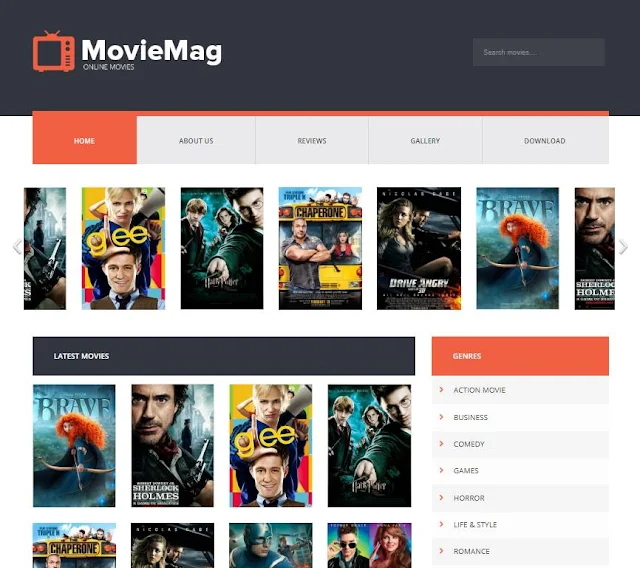 Movie Mag Blogger Template