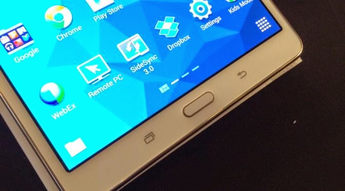 Fitu sensor sidik jari Samsung Galaxy Tab S