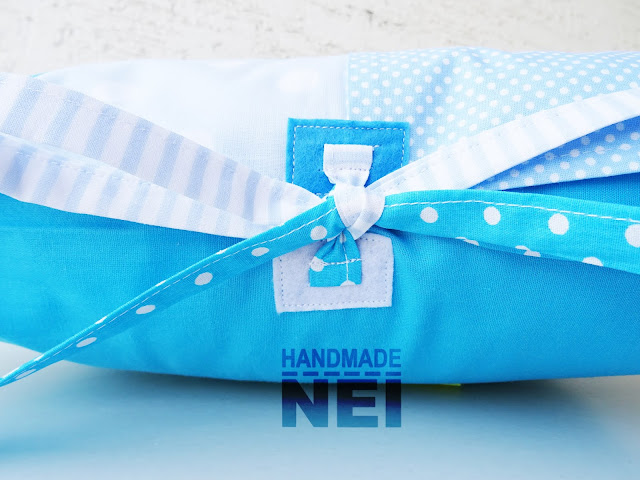 Handmade Nel: Пачуърк калъфка за възглавница "Звездички"2