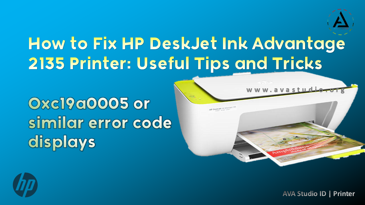Oxc19a0005 or similar error code displays on HP Printers