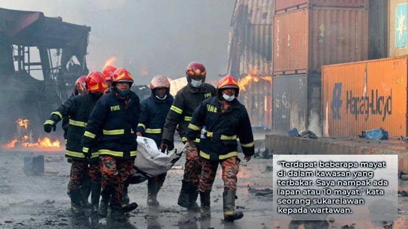 (Video) Letupan depoh kontena: Wartawan, bomba antara yang terbunuh