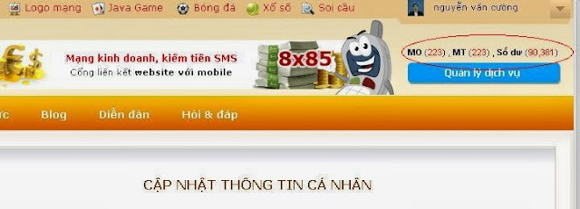 đăng bán ebook với sms