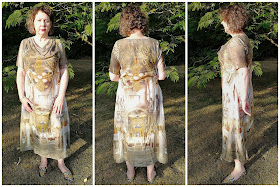 Creates Sew Slow: Vogue 9243 Cowl Neck Renaissance Dress