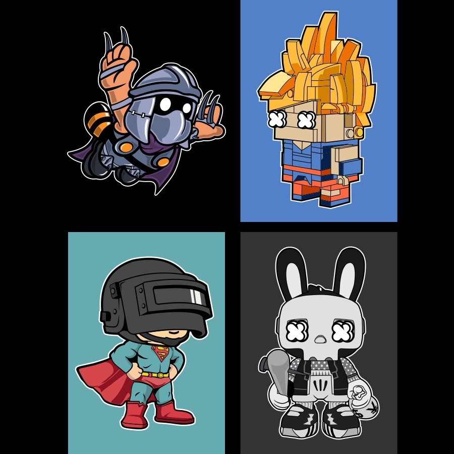 superheroes vectorizados