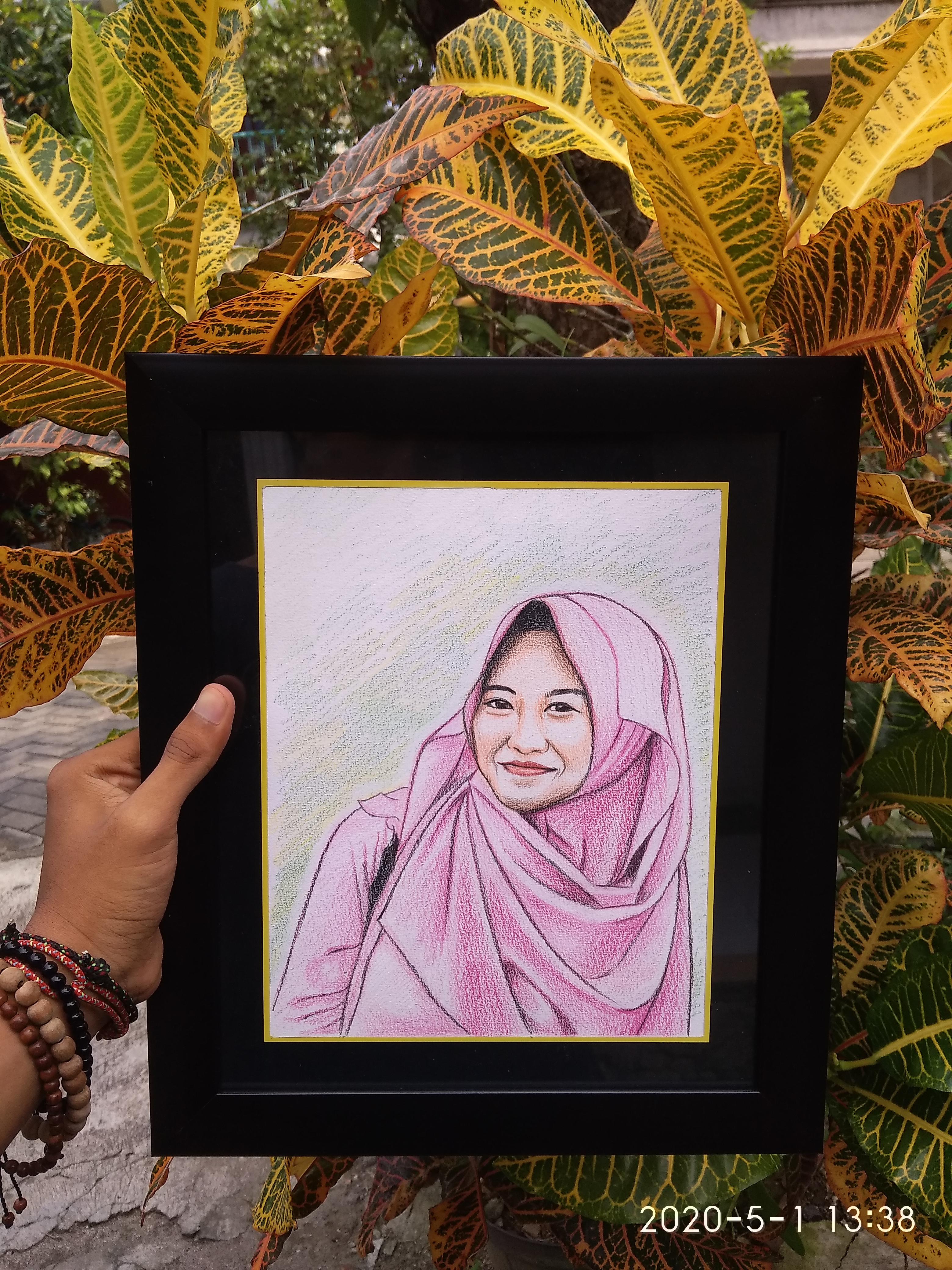  Gambar  Sketsa  Wajah Wanita Berhijab Apock Design