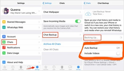 How to make a backup on WhatsApp