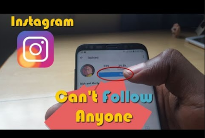 Instagram Can't Follow, Here's the solution