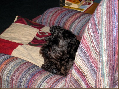 Sitting in Granddad's chair