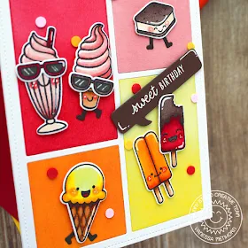 Sunny Studio Stamps: Summer Sweets Comic Strip Speech Bubble Dies Birthday Card by Vanessa Menhorn