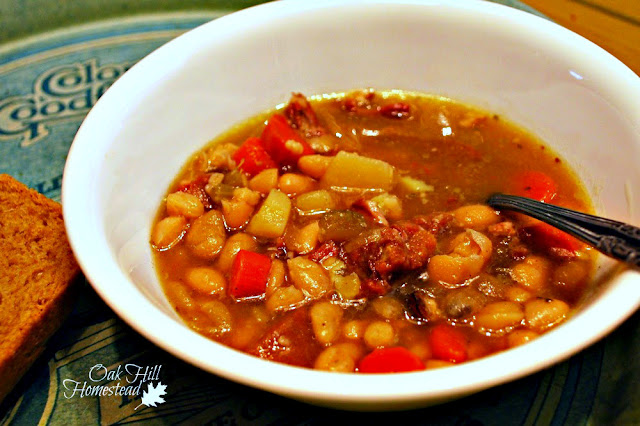 Ham and bean soup from Oak Hill Homestead