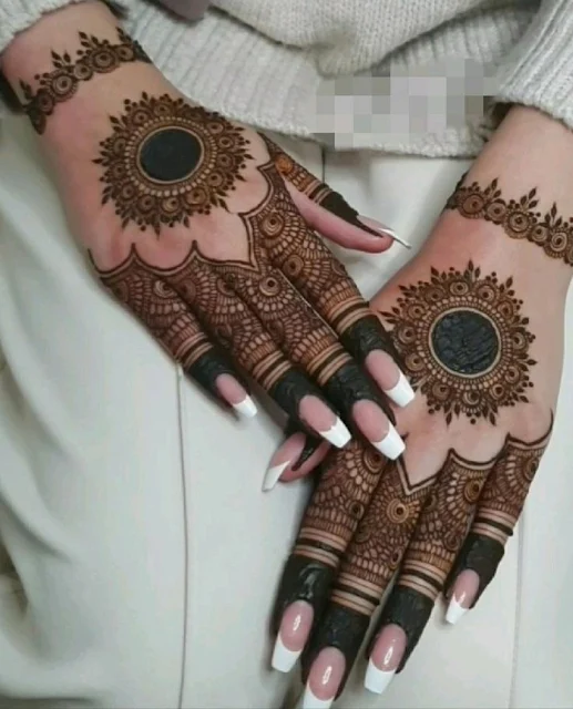 easy mehendi design - মেয়েদের মেহেদি ডিজাইন