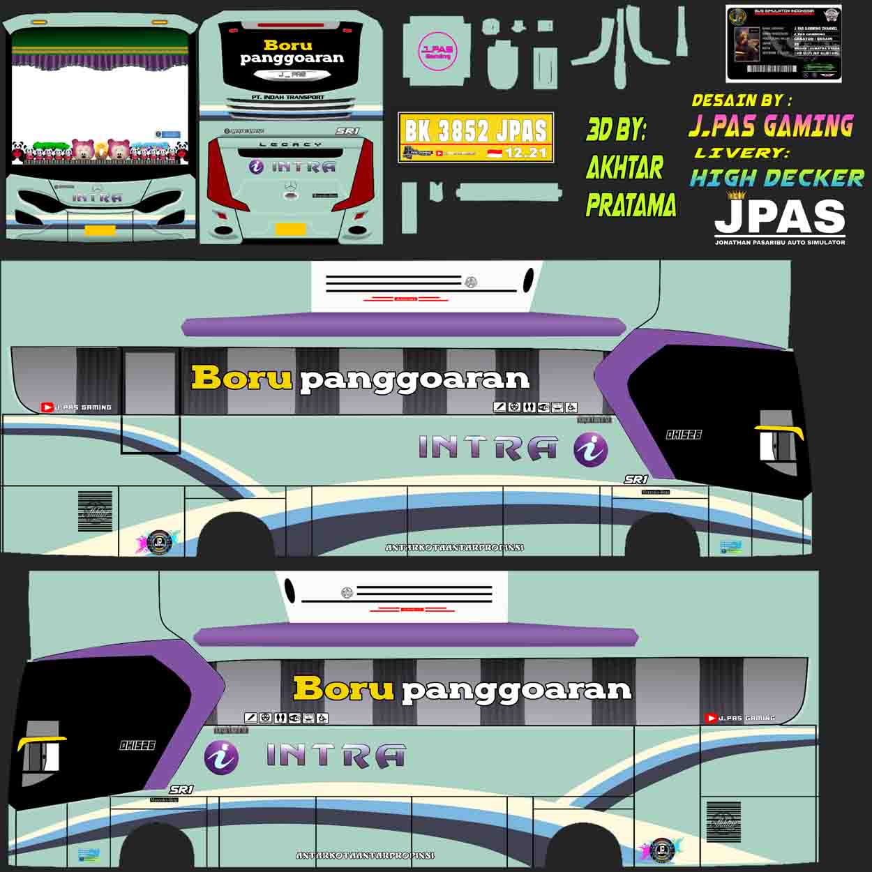 livery bussid intra double decker