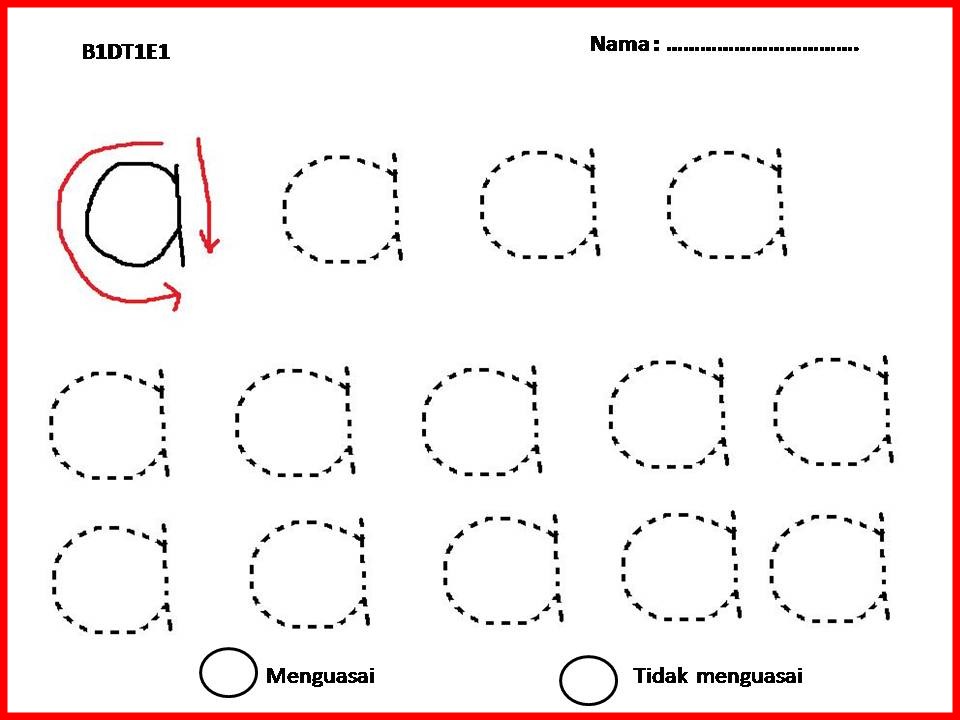 Yang Indah Itu Bahasa: Menulis Huruf Vokal