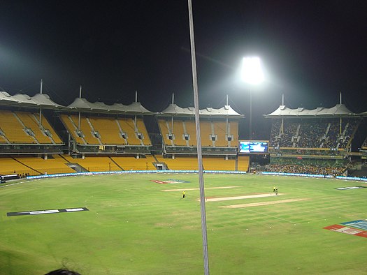 MA Chidambaram Stadium, Chennai, Tamil Nadu, India, Wiki, History, Cricket Records, Upcoming Match Schedule | India Cricket Grounds, Wikipedia.