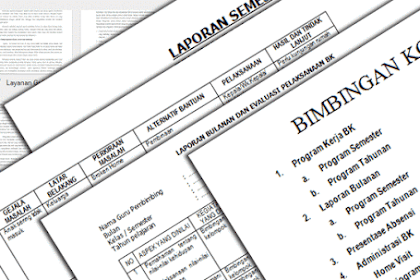 Contoh Program Layanan dan Format Administrasi Guru BK Kurikulum 2013