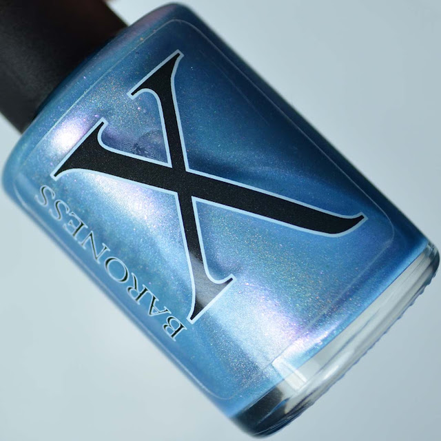 blue holo nail polish