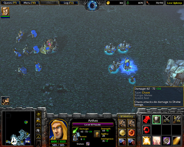 Frostmourne Mission 11 | Chaos Damage Screenshot | Warcraft 3: Reign of Chaos