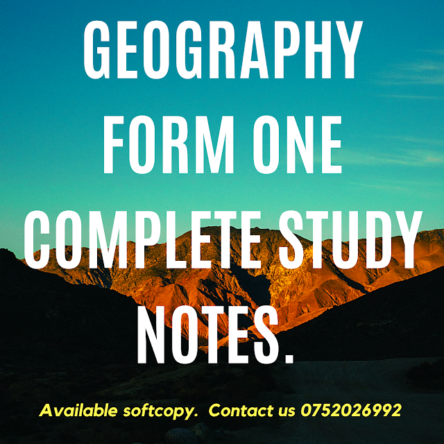 Download form one Geography notes, GEOGRAPHY NOTES FOR ORDINARY LEVEL- TANZANIA, Geography notes PDF, Geography notes Form One