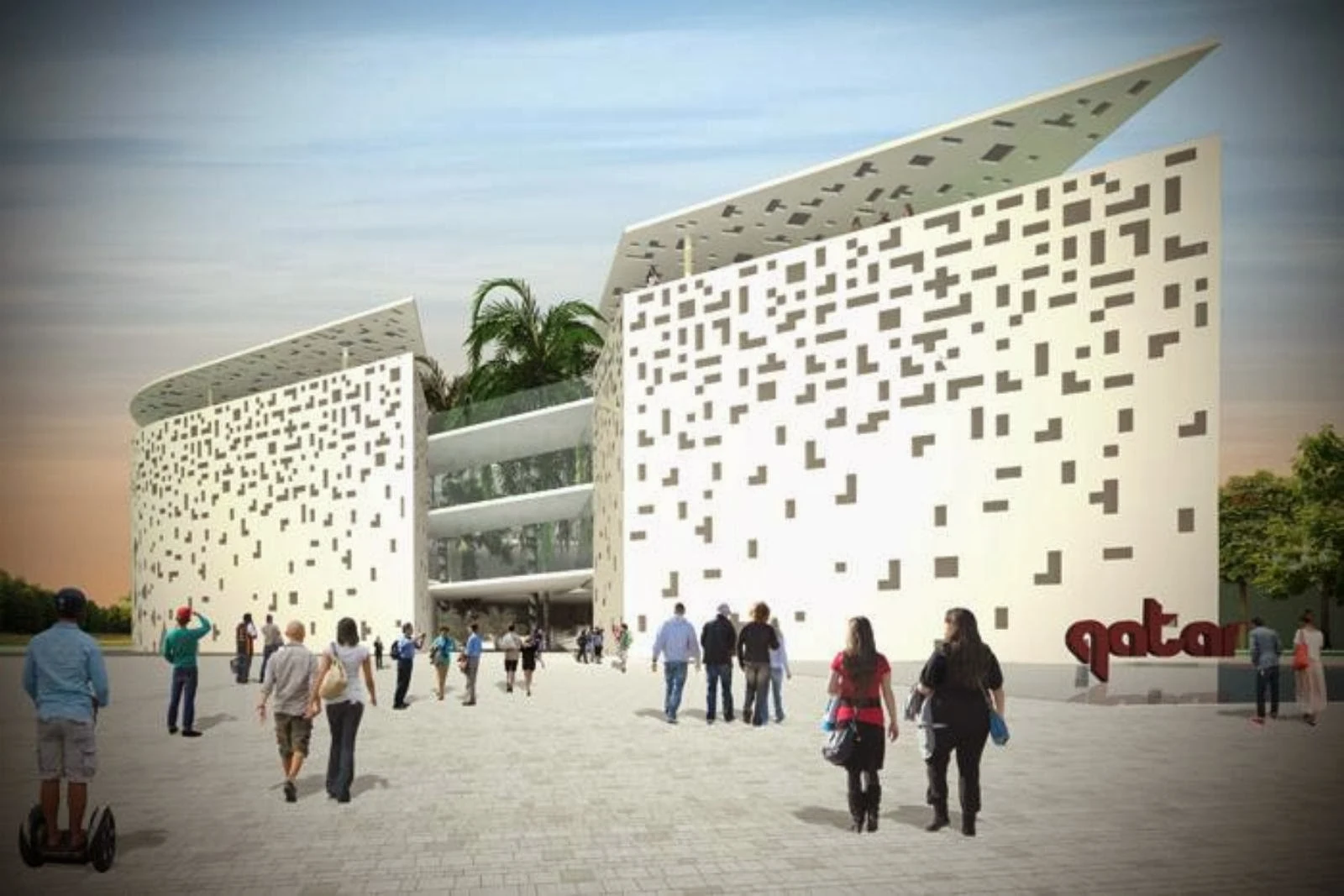 Qatar Pavilion at the Expo 2015 by Andrea