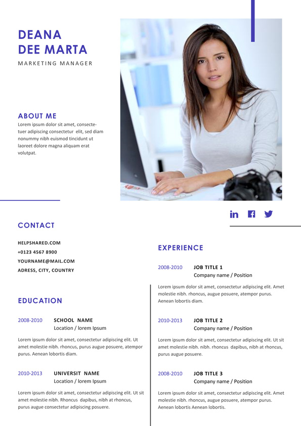 modern curriculum vitae template 2