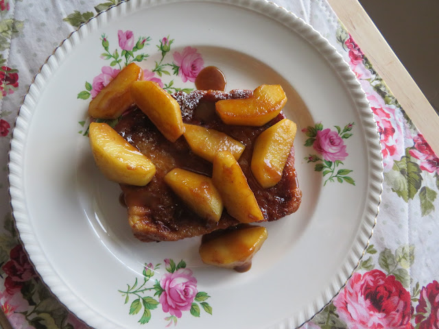 French Toast with Creamy Maple Apples