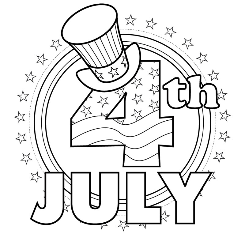 Free Coloring Pages: Fourth of July Coloring Pages