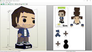 Kuri Paper - Pop Mini Funko Hughie The Boys Paprcraft