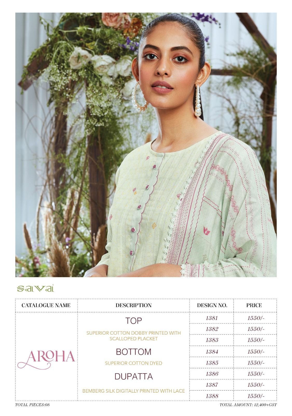 Buy Cotton Printed Sava Aroha Ganga Plazzo Style Suits Catal