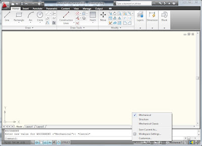 Tutorial para cambiar a Modo Mechanical del entorno visual de AutoCAD Mechanical