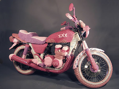 Knitted Motorcycle Cozy - For cold night rides