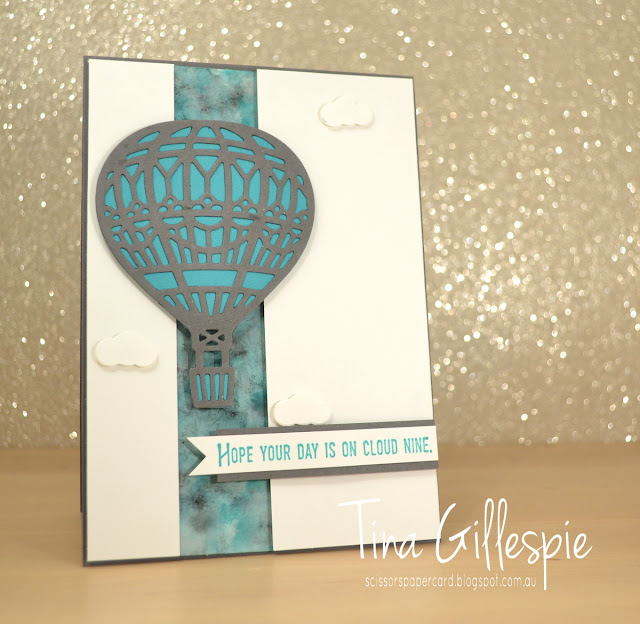 scissorspapercard, Stampin' Up!, Art With Heart, Lift Me Up, Up & Away Thinlits, Polished Stone Technique