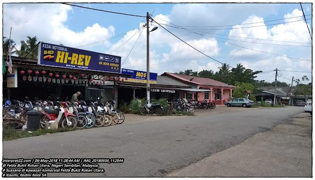 gambar kedai motosikal bengkel motosikal di Felda Bukit Rokan Utara