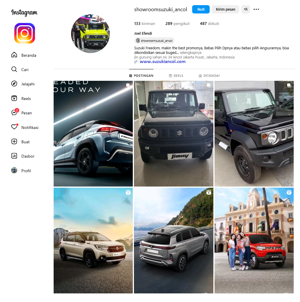 Suzuki Ancol Instagram