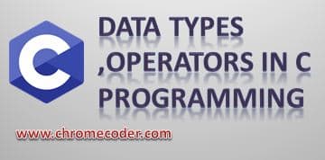 Data Types in C Programming || Operator in C Programming