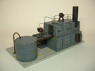 warhammer 40k terrain scenery scinec fiction pulp industrial plant 25-28 mm