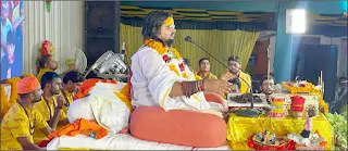 रूद्राक्ष वितरण के साथ ही शिव महापुराण कथा का हुआ समापन
