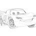 Lightning Mcqueen and Sally from Cars 3 coloring page